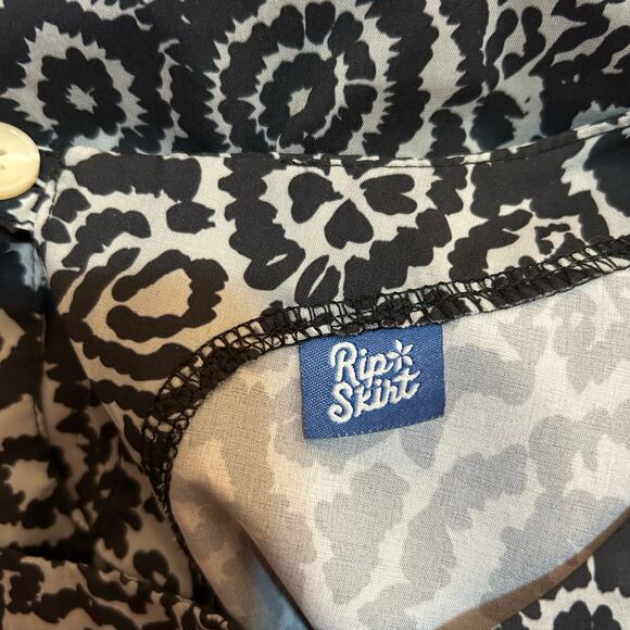 Rip Skirt Hawaii Floral Sun Dress Sz Large Pockets Packable Travel Beach Active - Picture 2 of 5